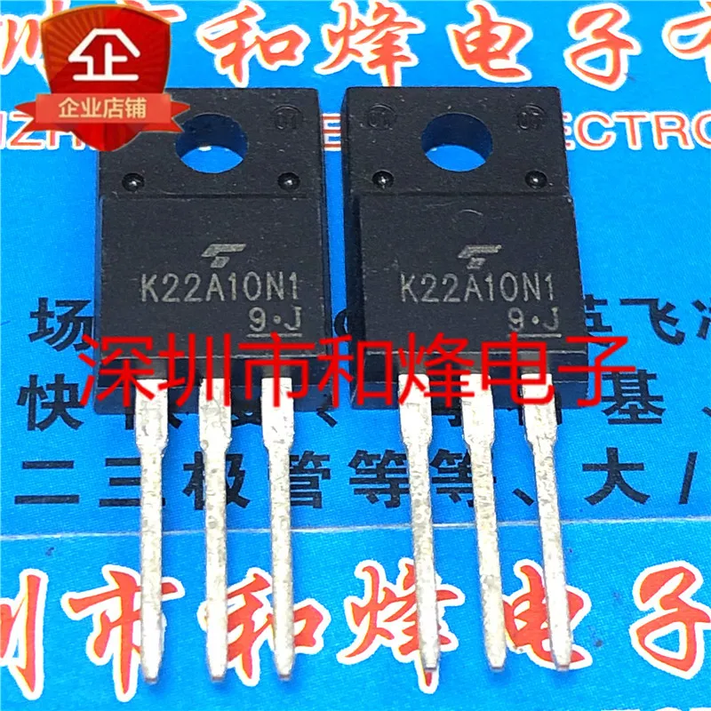 5PCS-10PCS K22A10N1 TK22A10N1  TO-220F 100V 52A   ORIGINAL ON STOCK