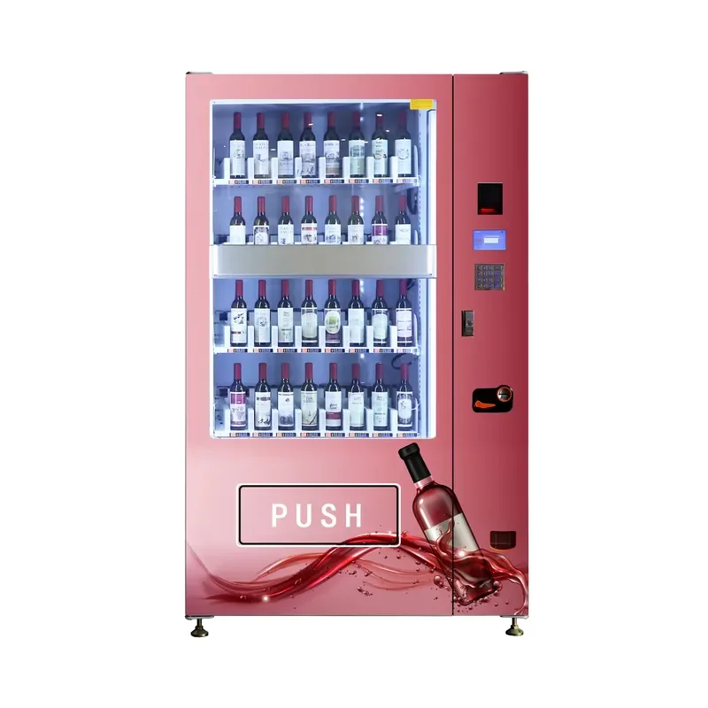 2023 New Type Red Wine Vending Machine with System and Push-type Product Tray