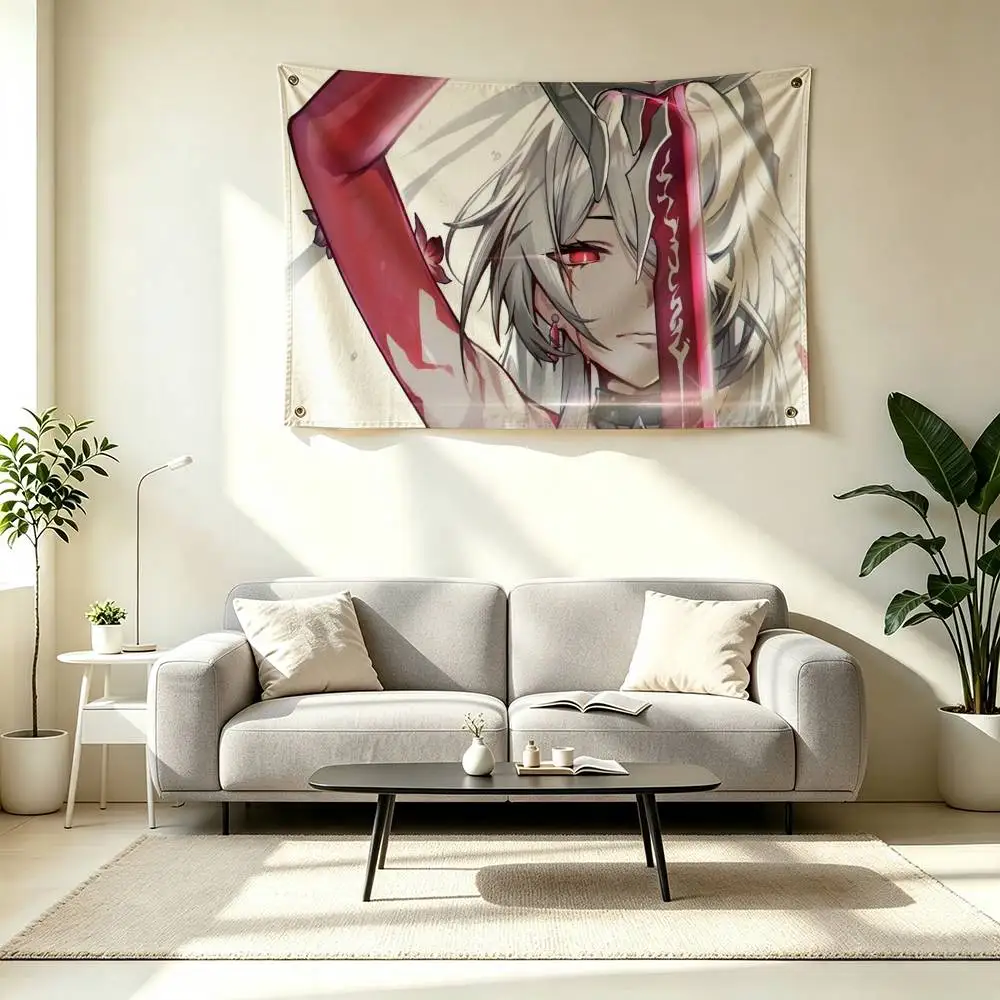 A-Acheron Honkai Star Rail Flags Wall Hanging Tapestry Outdoor Garage Room Decorative flag Background Blanket