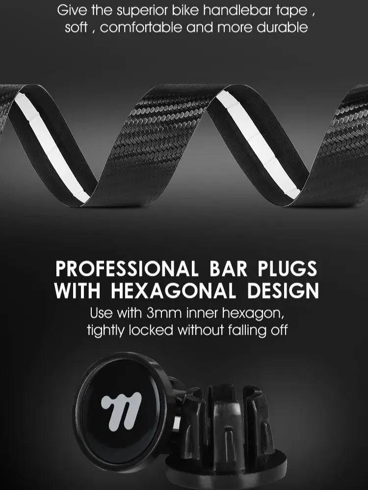 AliExpress West Biking WEST BIKING 1 Pair Bicycle Handlebar Tape PU EVA MTB Road Bike Bar Tapes Soft Anti-Slip Cycling Handlebar Cover Bike Accessories