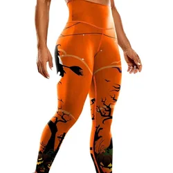 Nuova stampa di Halloween comodi pantaloni da Yoga Skinny sport all'aria aperta Fitness Running ciclismo Yoga Leggings abbigliamento sportivo donna Push Up