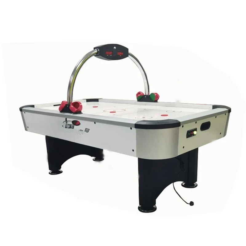 

Air hockey table with electronic scorers for playing and enjoying the game