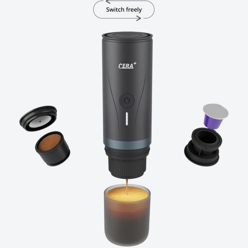 CERA Portable Espresso Coffee Machine Wireless Heating Handheld Coffee Maker For Home Outdoor Travel Camping Use