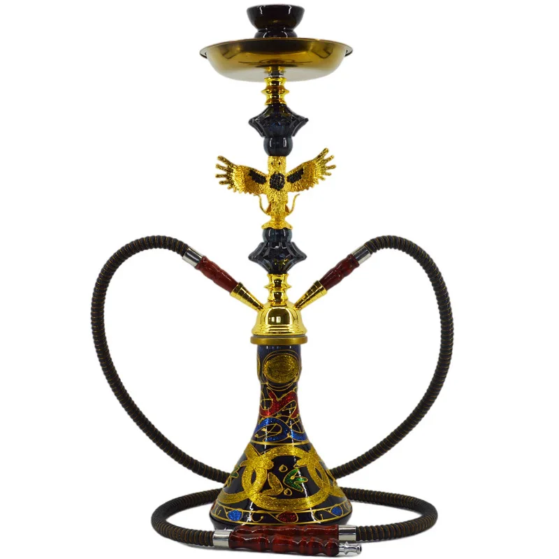 

Arab Glass Eagle Hookah Shisha Pipe Set With Hookah Hose Ceramic Bowl Tongs Water Pipe Cachimba Nargile Sheesha Chicha Narguile