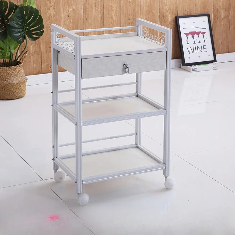 Cosmetic Tool Salon Trolley, gavetas utilitárias, rolamento médico, manicure Carrito auxiliar, móveis de salão, BL50ST