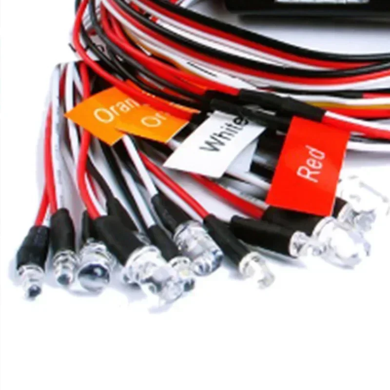 

1:10 RC Model Car Truck LED Light Kit 12 Flashing Head Lamp System Accessories