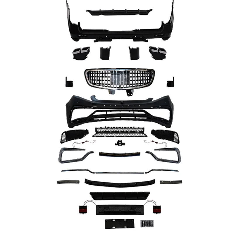 

Modification and Upgrade Exterior Kit PP Bodykit for Front Rear Bumper Front Grill for Vito W447 Viano