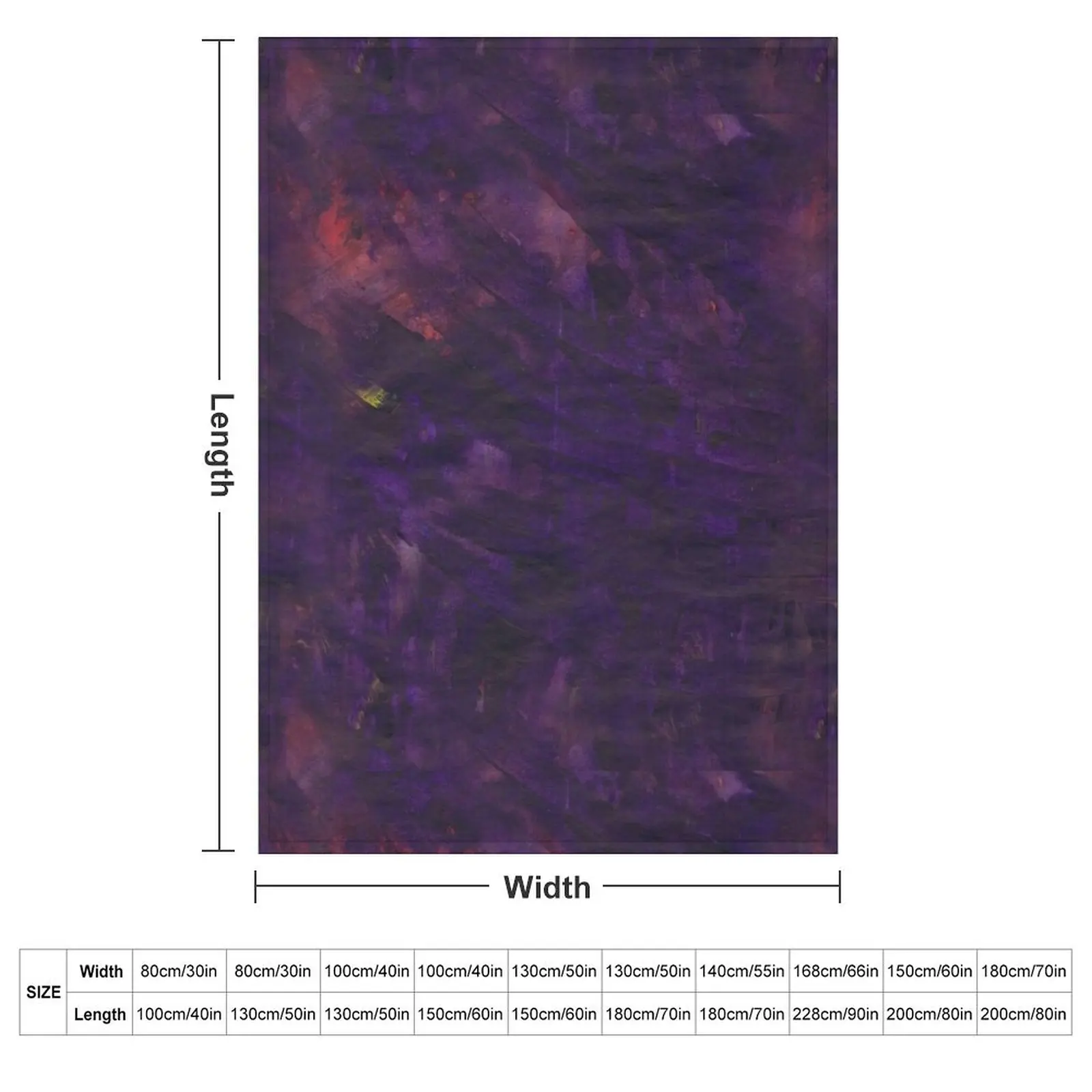 Midnight Sky No 1 - Hand Painted Texture Throw Blanket Comforter Soft Fashion Sofas manga Custom Blankets