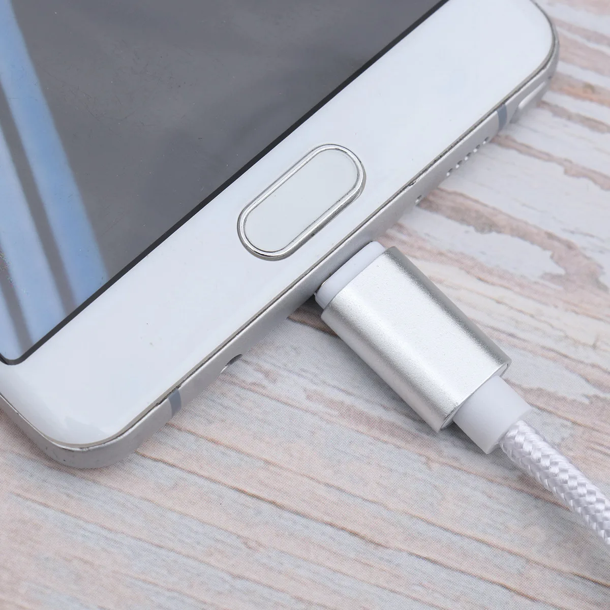 5Pcs USB Type C Data Cable Nylon Braided Superspeed Fast Charging Mobile Phone Charger Replacement Power Cord for Home Car