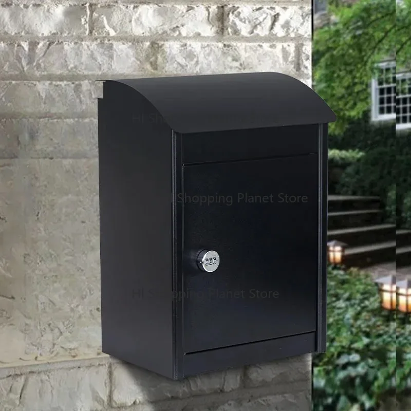 Cross-border mailbox small outdoor wall-mounted mailbox outdoor express cabinet mailbox rainproof and an-theft outdoor locked