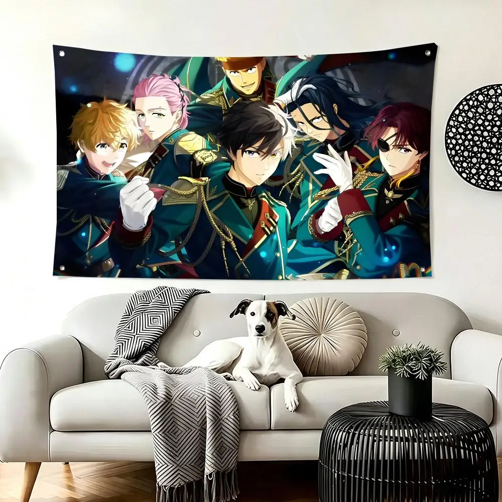 Action Anime W-Wind Breaker Flags  For Living Room Home Dorm Decor Wall Outdoor Camping Party Banner Gifts
