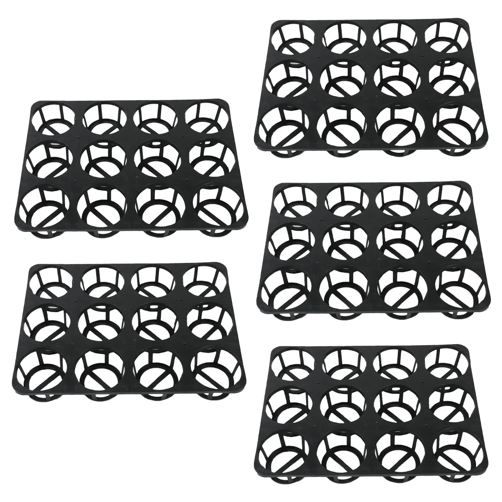 

5pcs Flower Pot Tray Racks Plastic Germination Holder For Garden Greenhouse Nursery Box Storage Vegetable Starter Propagation