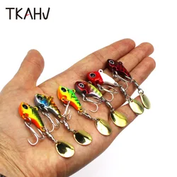 Tkahv 5g 7g 10g 14g 20g afundando spinner isca de metal vib lâmina isca de pesca pino rotação lantejoulas crankbait artificial pike