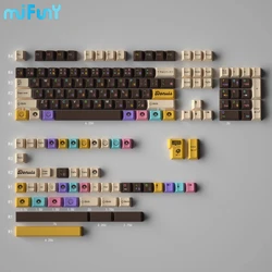 MiFuny Set Keycap 152keys Glove X Domikey Choco Donuts Cherry Keycaps PBT Dye-sublimation Key Cap for Mechanical Keyboard Gifts