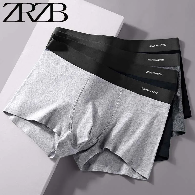 4Pcs/Lot Men\'s Panties Boxers Shorts Briefs Homme Underpants Cotton Underwear Calzoncillos Hombre for Man Sexy Male Trunk