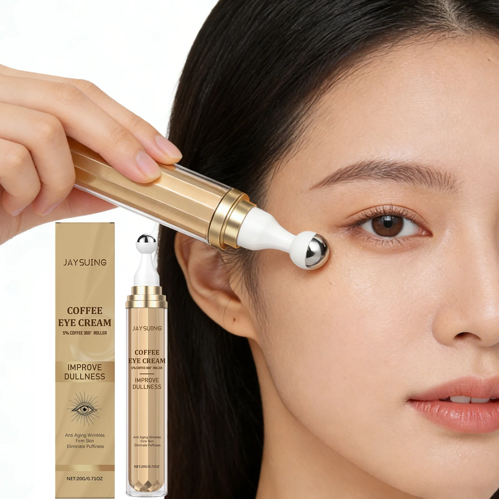Eye Cream Caffeine Eye Roller Niacinamide Serum Barrier Protection Winter Skincare Autumn Winter Special Care Eye Serum 20g