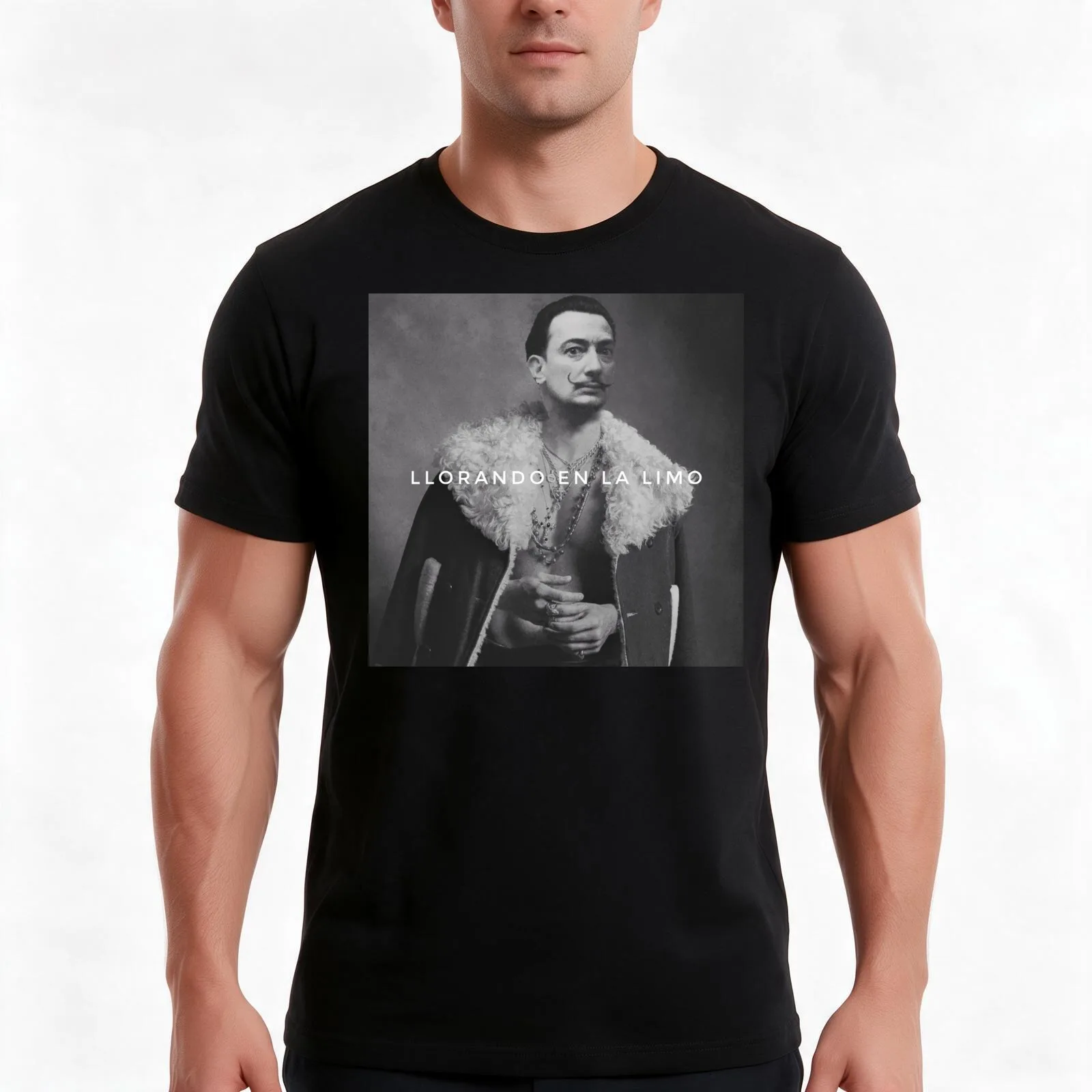 C. Tangana Vs Dali. Crying in the slime T-Shirt Summer Casual Cotton Tee Oversized Streetwear Tops Vintage Graphic Print