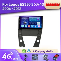 MAMSM Android 12 Car Radio For Lexus ES350 5 XV40 2006 -2012 Video Multimedia Bluetooth Player Navigation 4G GPS Carplay stereo