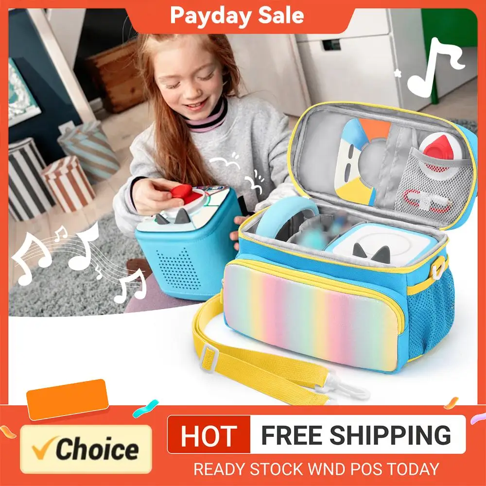 

Портативный чехол для Toniebox 2/1 с плечевым ремнем и ручкой, вместительная сумка для переноски, износостойкий аксессуар для аудиоплеера
