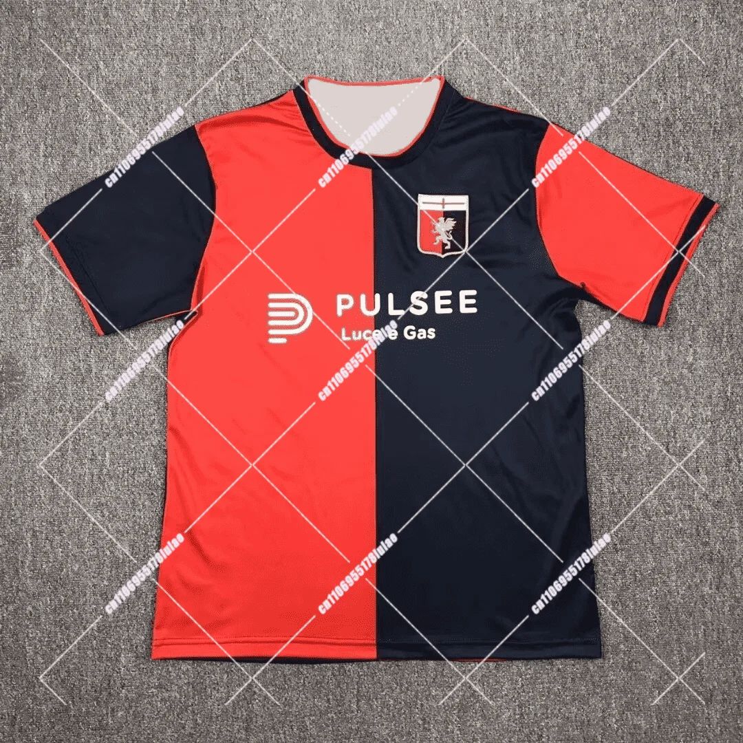 

Футбольная рубашка Genoa 2025 с 3D принтом, динамическая футбольная майка и современная коллекция спортивной одежды