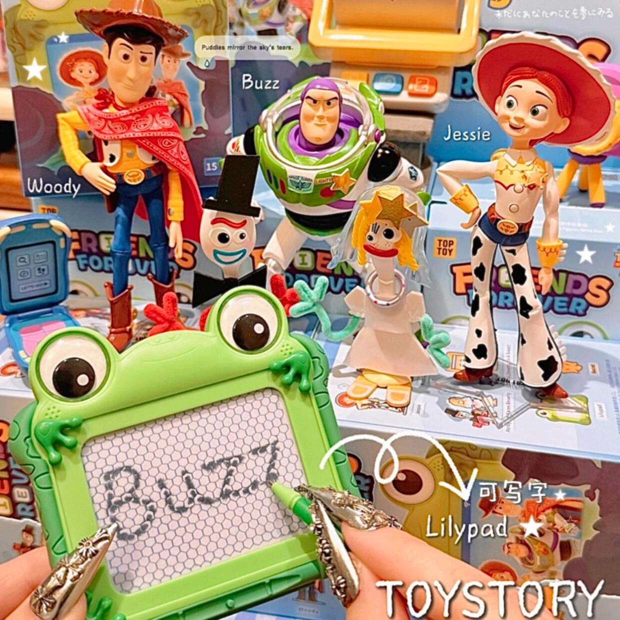 

New TOPTOY Toy Story 5 Eternal Partner Blind Box Action Figures Buzz Lightyear Jessie Woody Doll Cute Anime Mystery Box Toy Gift
