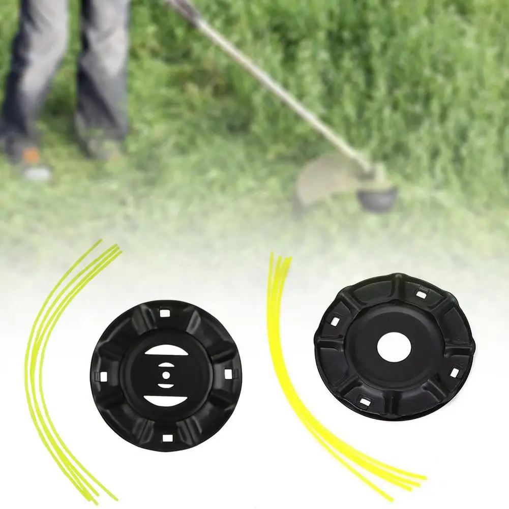 Special For Lawn Mower Straw Head Iron Plate Grass Head Trimmer Solid Wire Wheel Thread Line Saw Brush Lawn Mower Head