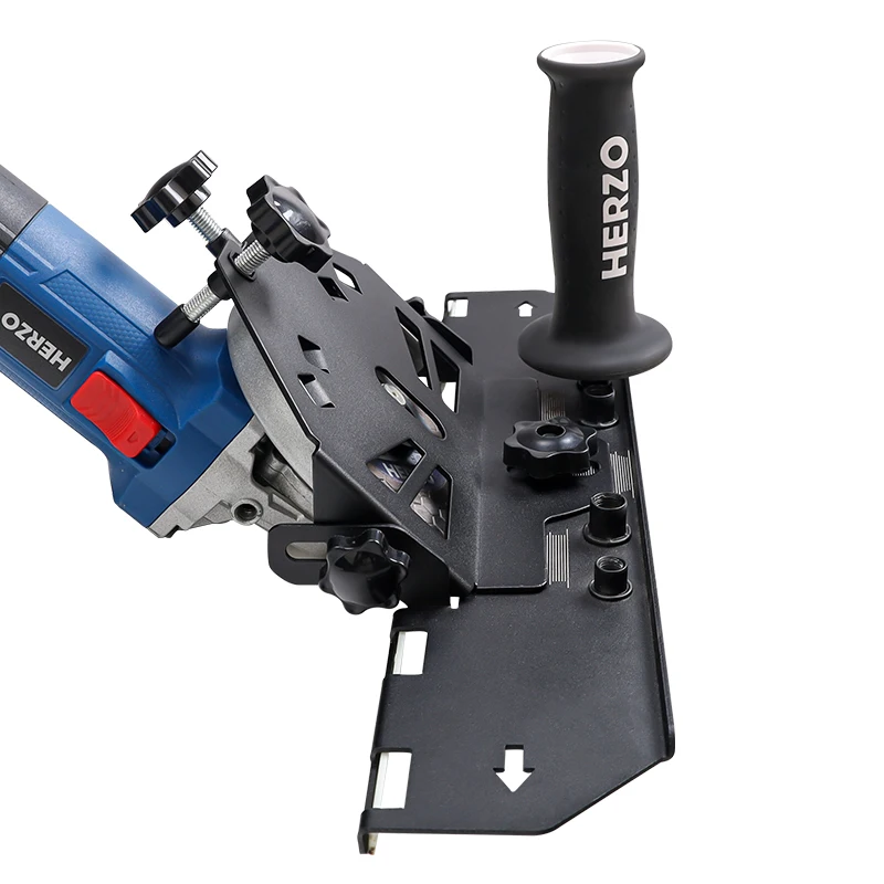 Imagem -05 - Herzo-angle Grinder Stand 45 ° Chanfro Bracket Cutting Guide Ceramic Tile Cut
