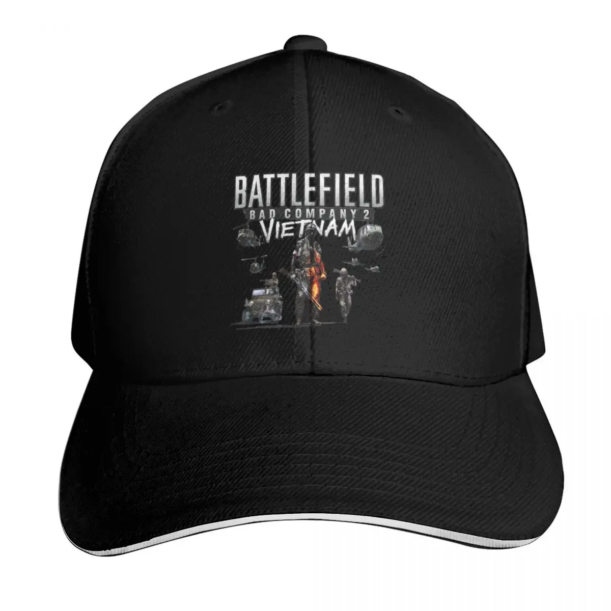 BFBC2 Battlefield Vietnam Baseball Cap Outdoor Golf Running Hiking Summer Beach Travel Streetwear Hip Hop Trendy