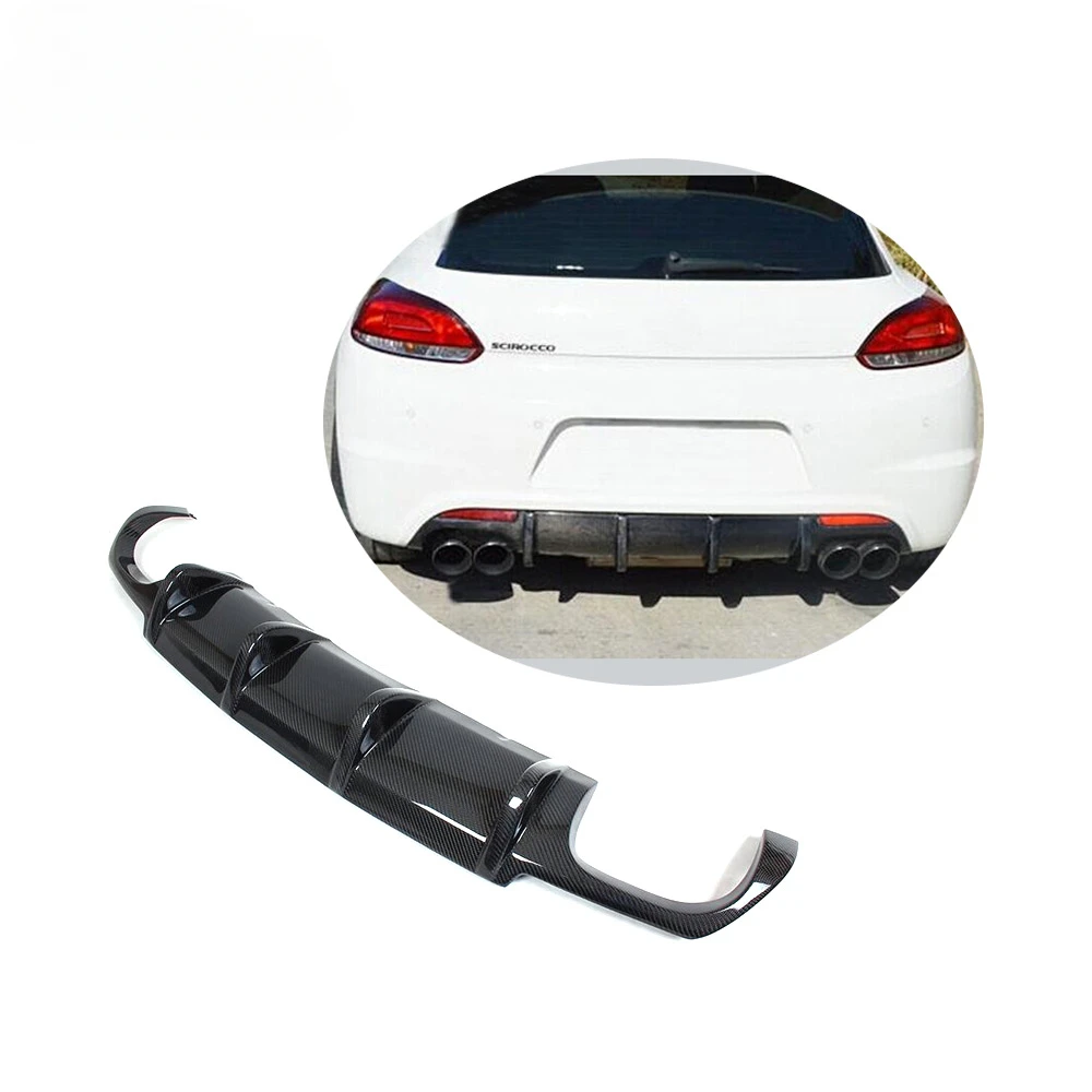 

Quad Exhaust Auto Carbon Rear Bumper Diffuser for Scirocco R