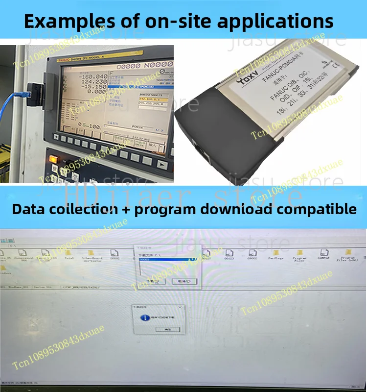 FANUC N930 Network Card PCMCIA to RJ45 for CNC Machine DNC Data Collection CF Slot to Ethernet Port