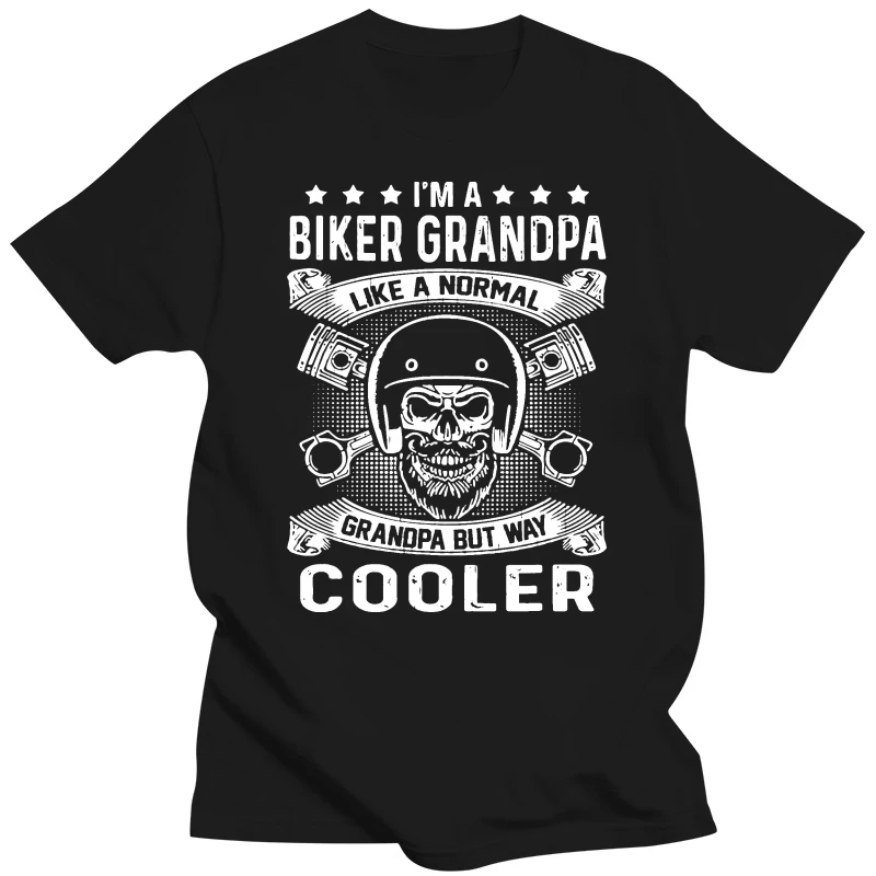 Men T Shirt Funny Biker Grandpa Normal Except Much C Women tshirt