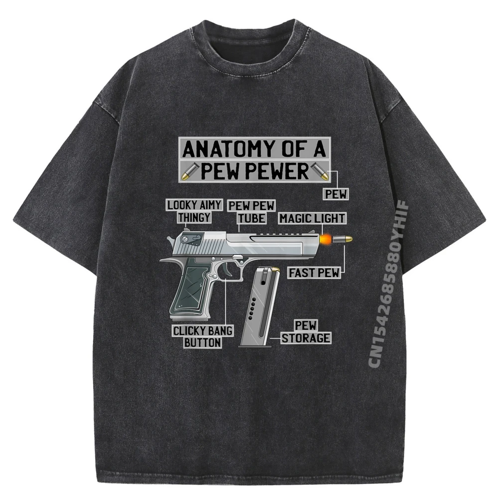 

Забавный любитель боеприпасов, говорящий пистолет, właściciel Ideassarcastic Anatomy Of A Pew Pewer Saying, забавная поправка, спортивная рубашка, мужские потертые топы
