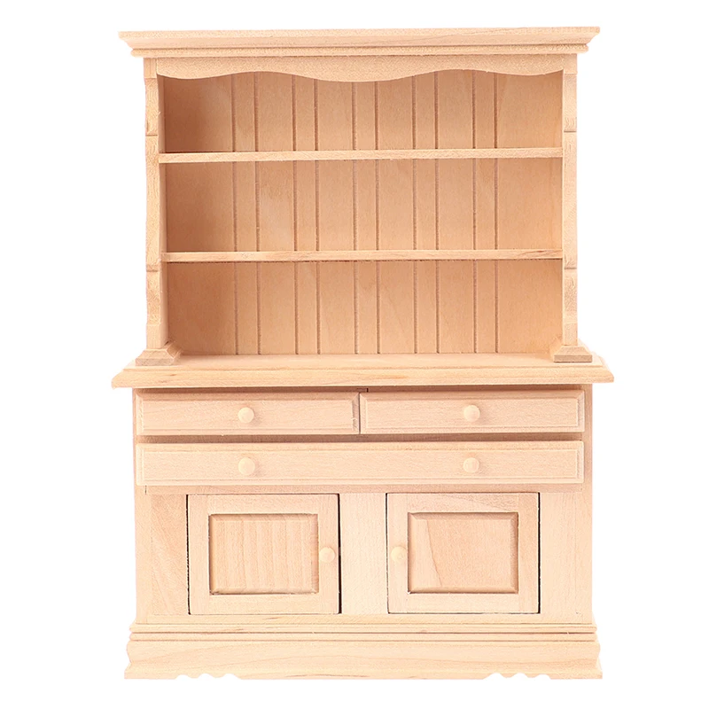 Mini armario aparador modelo casa de muñecas, armario de exhibición, mesa de casa de muñecas, muebles, accesorios de decoración, 1/12