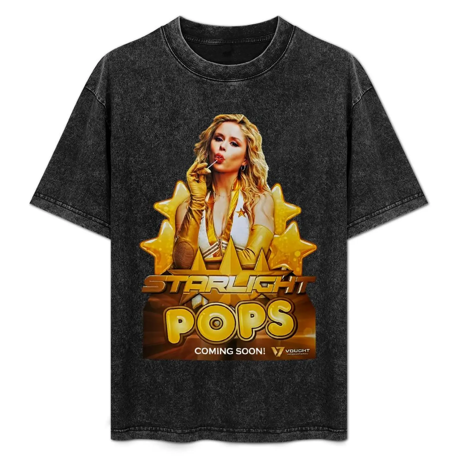 

STARLIGHT POPS T-Shirt Classic Print Short Sleeve Shirt