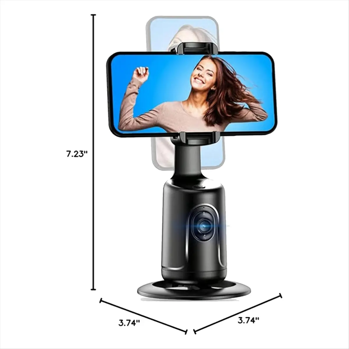 A86G NEW Smart AI Recognition Phone Tripod 360° Rotating Auto Face Tracking Gimbal Selfie Mobile Phone Stick Holder