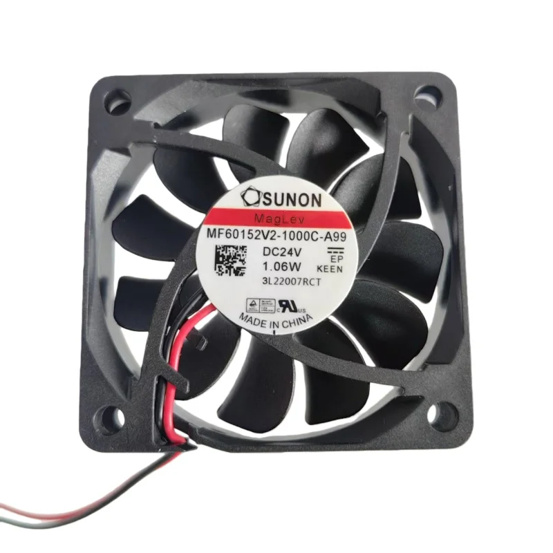 Ventilador de Refrigeración Nuevo MF60152V1-1000U-A99 MF60152V2-1000U-A99 MF60152V2-1000C-A99 MF60152V1-1000C-A99 DC24V 2 Cables 60x60x15mm