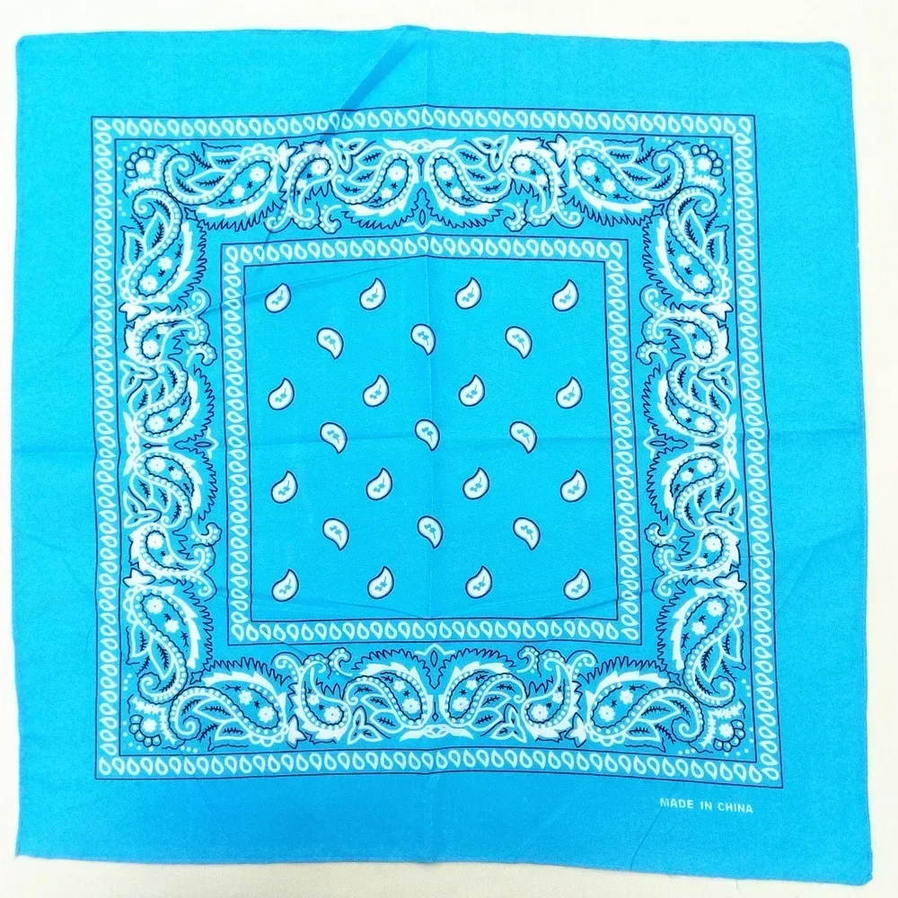 55cm * 55cm Outdoor-Sport Bandana Schal Gesichts maske Reiten Camping Radfahren Kopftuch Rohr Armband Paisley Stirnband Frauen Männer – Detail 17