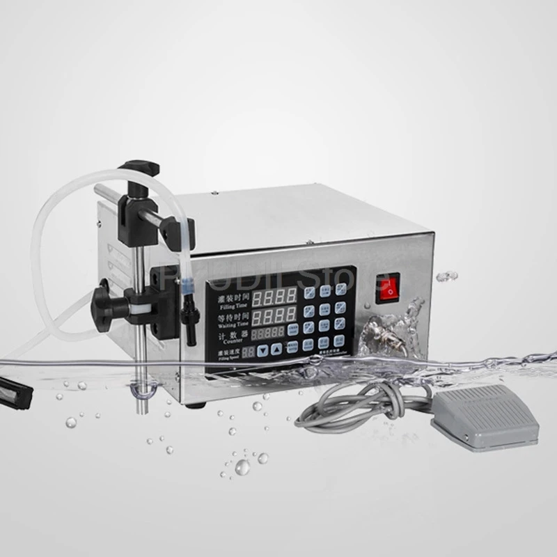 آلة تعبئة السوائل 30 واط معدات تعبئة الخمور الكمية الأوتوماتيكية الكحول الأرواح الفودكا ويسكي حشو عالي الدقة