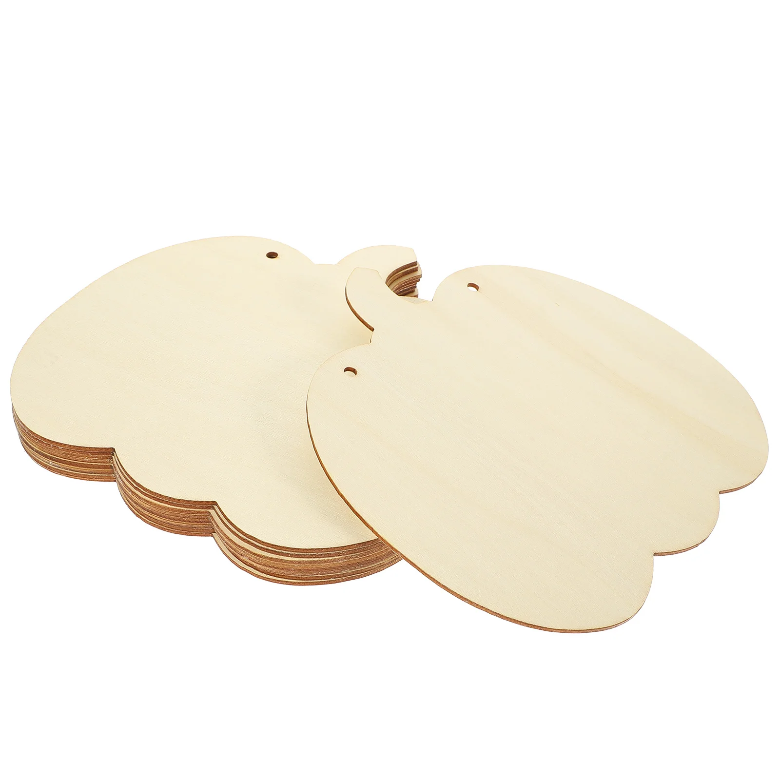 8Pcs Unfinished Wooden Pumpkin Slices DIY Craft Tags for Living Room Bedroom Decor Wood Craft Blank Wood Slices