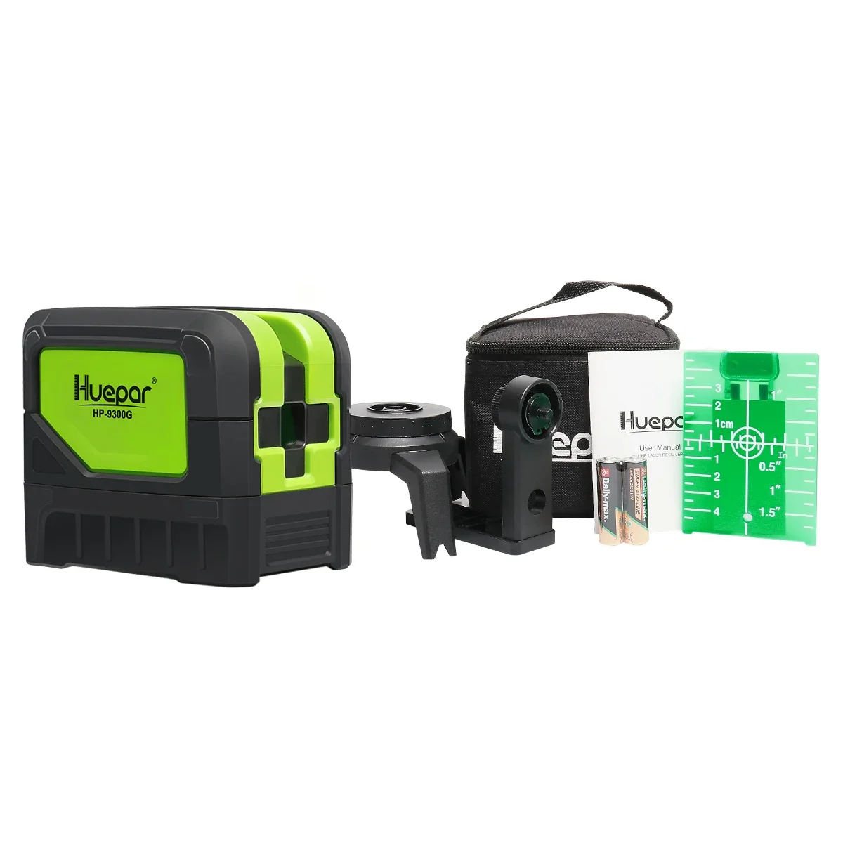 Imagem -06 - Huepar-nível Laser Auto-nivelamento com Plumb Posicionamento Floor Stand Suporte Magnético Feixe Verde Modo de Pontos 9300g