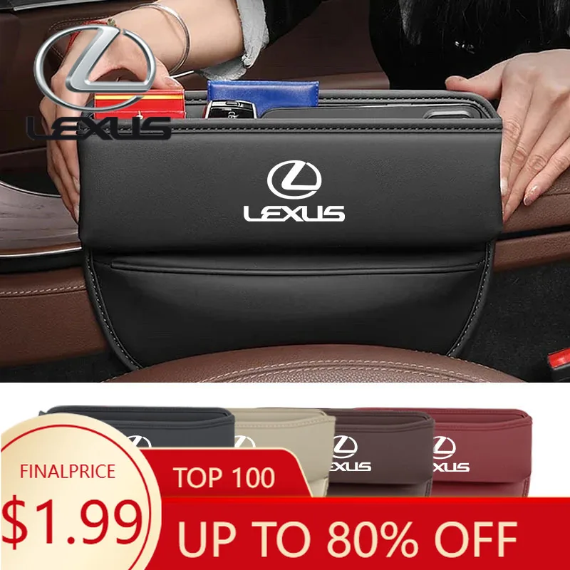 

Interior Mouldings Leather Car Seat Gap Organizer Box Leak-proof Storage Bag For Lexus RX300 IS200 IS250 ES350 Ct200h UX250h NX3