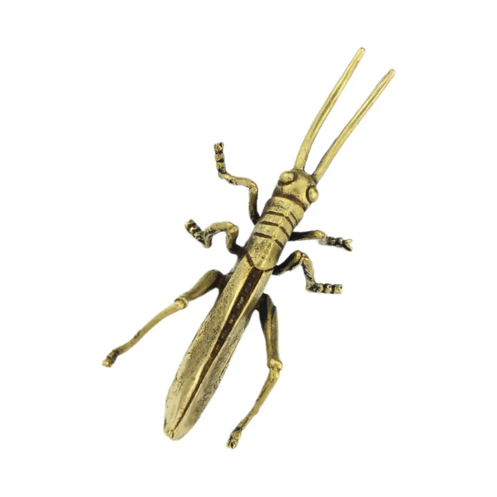 Copper Locust Ornament Small Desktop Adornment Creative Copper Craft Decor Exquisite Indoor Tabletop Decor Golden Jewelry