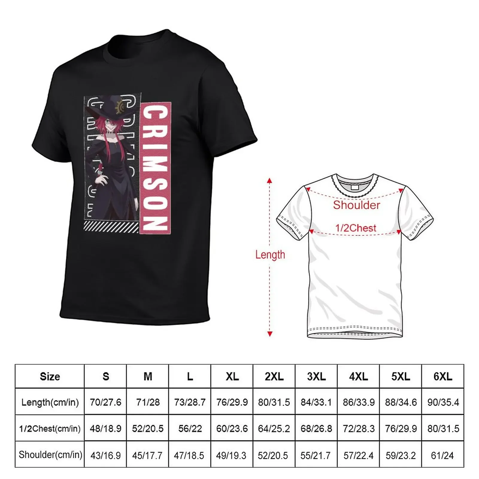 Crimson クリムゾン Ragna Crimson T-Shirt summer tops sports fans custom t shirt rapper graphic tees shirts graphic tee men