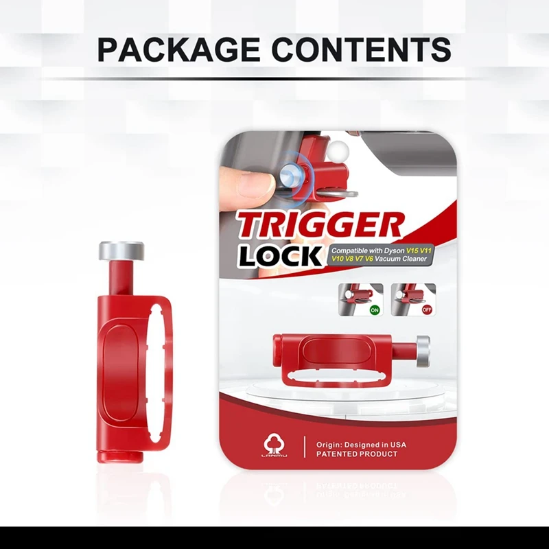 Trigger Lock For Dyson V15 V11 V10 V8 V7 V6 Cordless Vacuum Cleaner Power Button Switch Lock Replacement Attachmentss