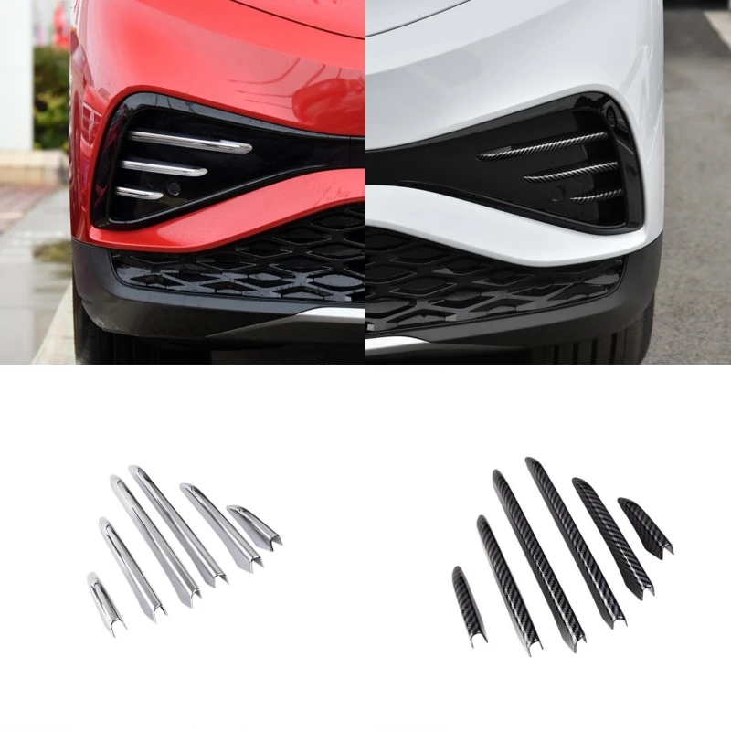 المصد الأمامي الضباب ضوء مصباح شريط شواء غطاء الكسوة لشركة فولكس فاجن فولكس فاجن ID.4 ID4 2021 2022 2023 اكسسوارات السيارات #3