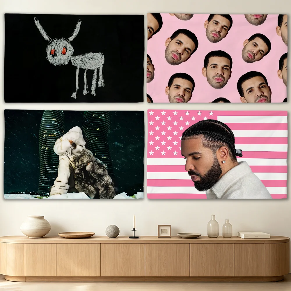 Rapper Drake Iceman flag Advertising Banner for Camping Decoration Outdoor & Garage Wall Hanging Decorations
