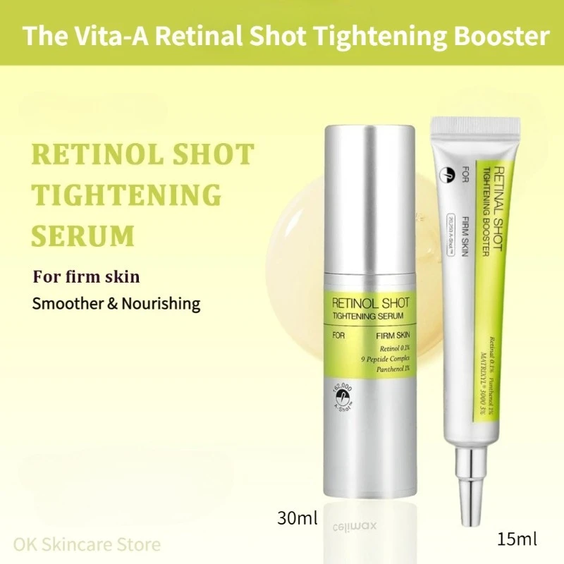 

Koren Skin Care The Vita-A Retinol Shot Eye Cream & Tightening Serum Facial Firmer Skin Anti-Aging Fine Lines Pore Care Products