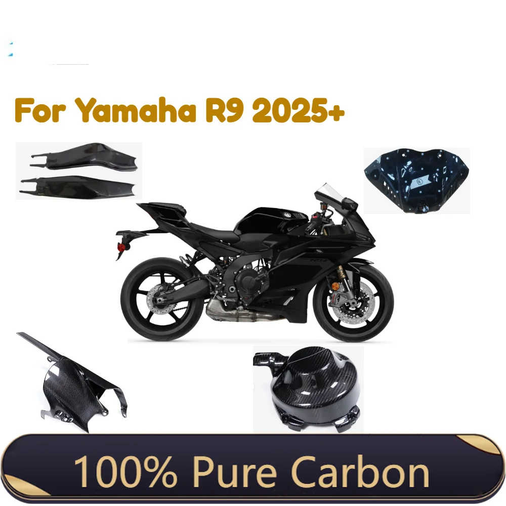 Für Yamaha R9 2025+ 2026 Motorrad-Heckfender-Schutzblech 100% Reine Kohlefaser Komplette Verkleidungssätze