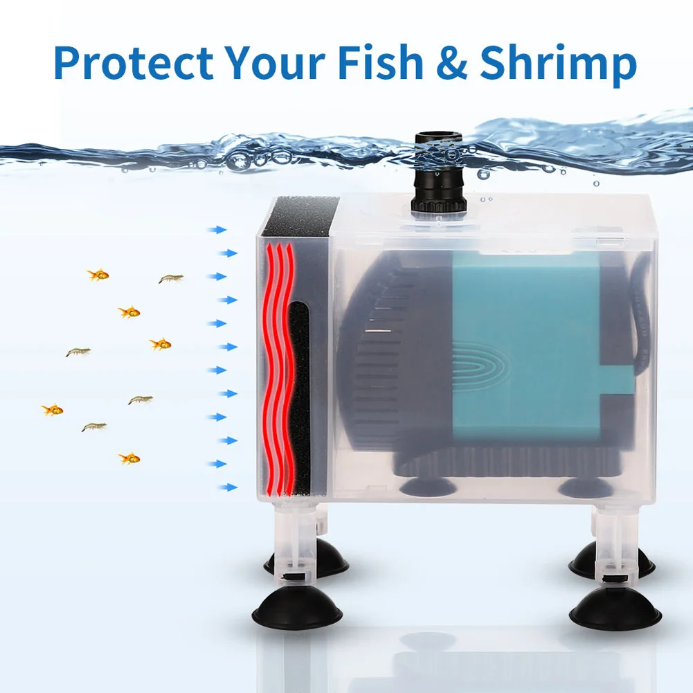 

Aquarium Water Pump Protection Box Multi-purpose Sand Prevention Shock Absorption Filter Box For Fish Tank Aquarium