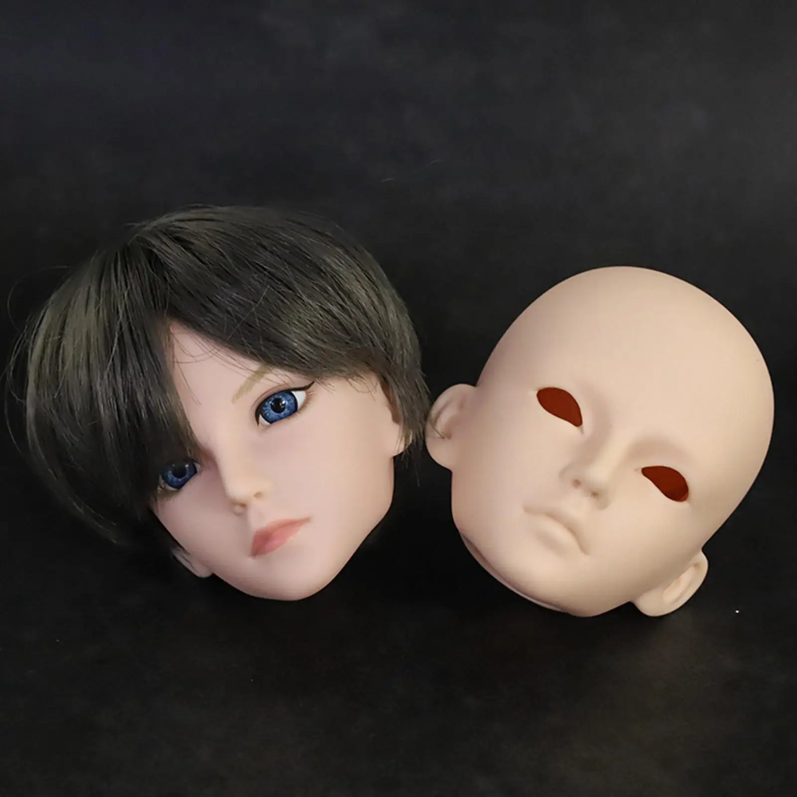 

Custom Blank Bjd Doll Head PVC 22.5cm Male Face for DIY Practice Makeup Ball Jointed Doll Crafting Supplies